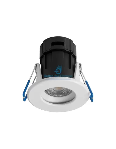 Wiva 41100143 wpl recessed spotlight assal 65 dimmable dwl 8w 4k 60d white